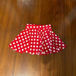 Polka Dot Red and White Skirt